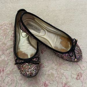 Jimmy Choo Walsh flats multicolor glitter 35.5